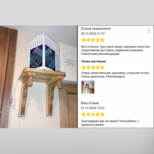 Кронштейны для полки (19х22см)
